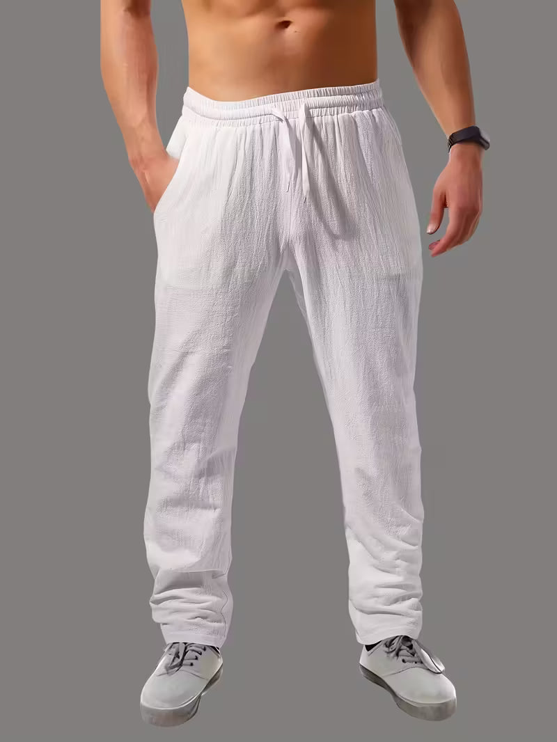 Pantalones de lino casuales
