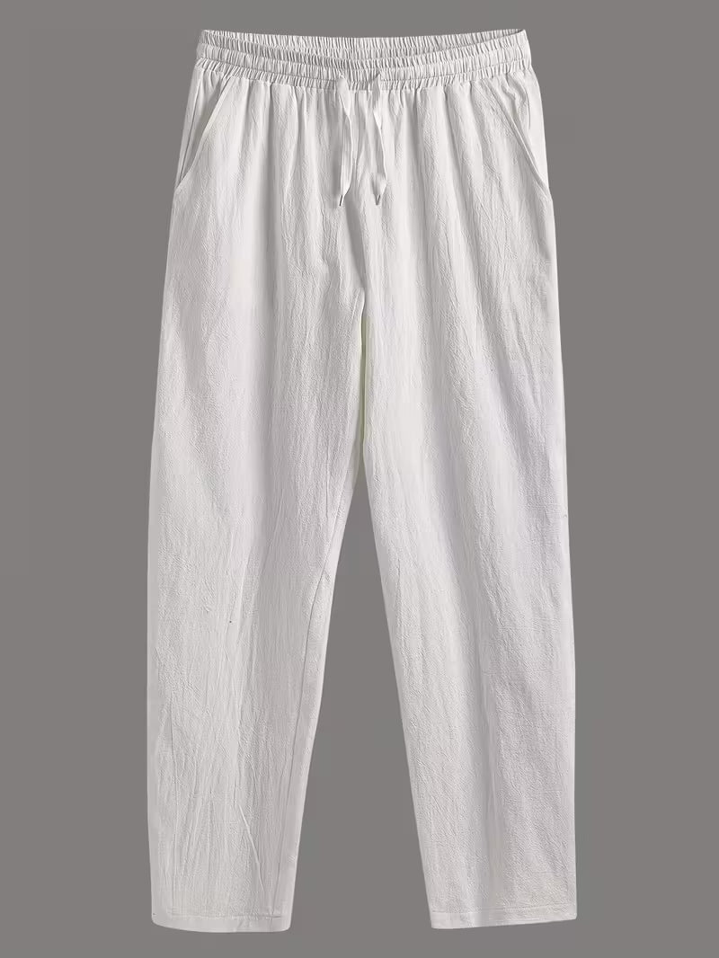 Pantalones de lino casuales