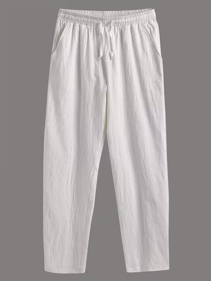 Pantalones de lino casuales