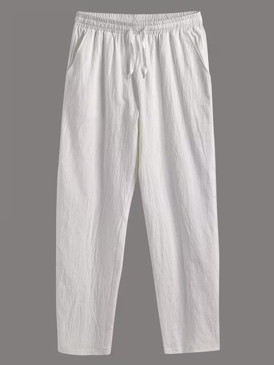 Pantalones de lino casuales