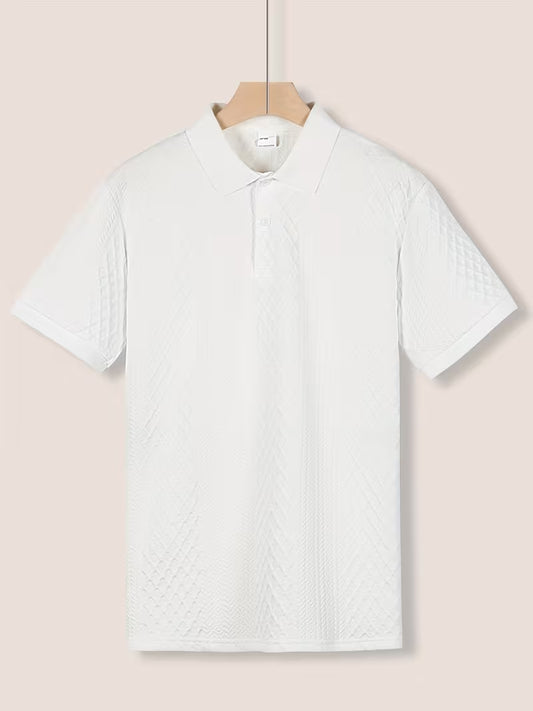 V-neck polo shirt