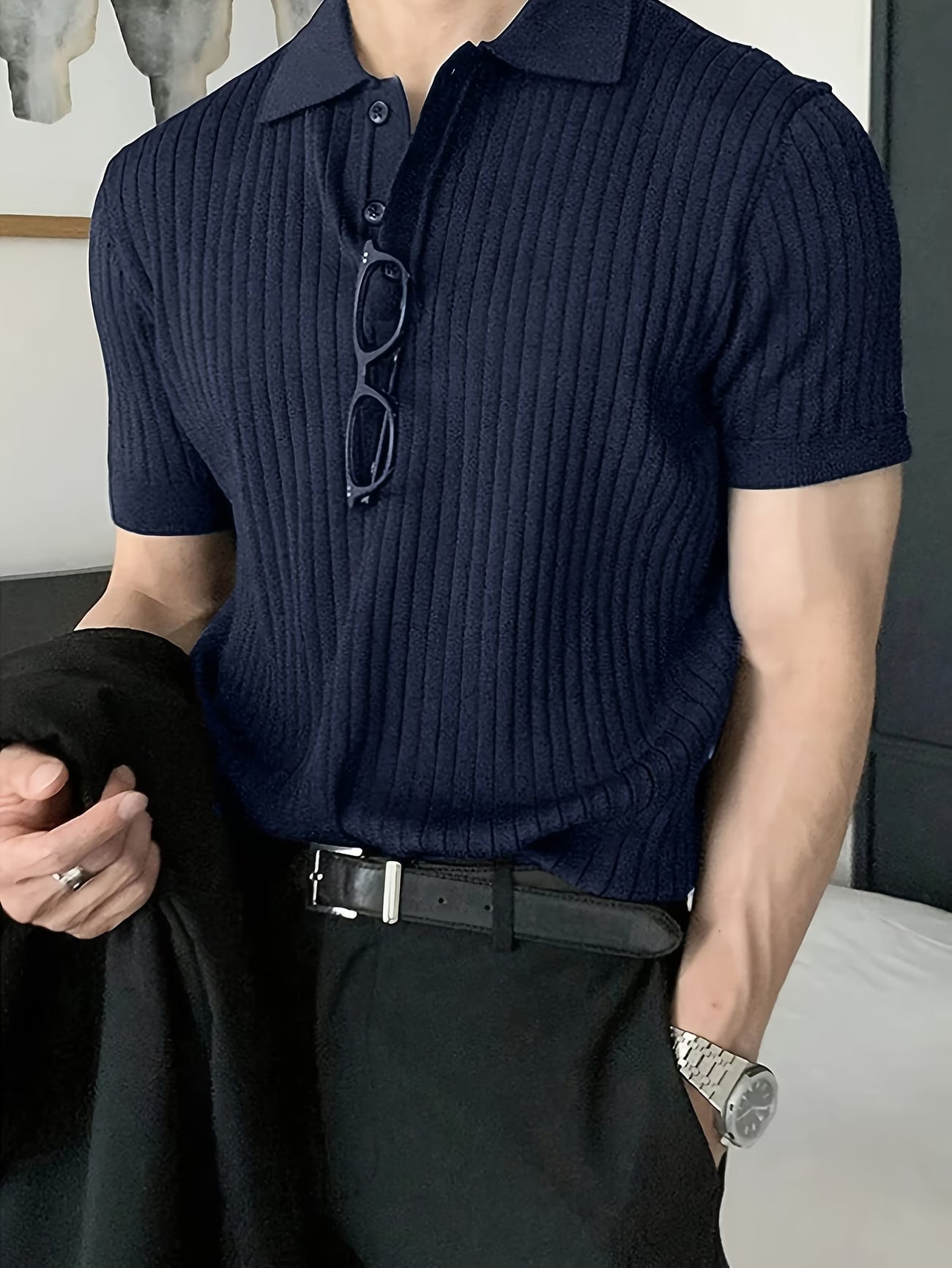 Gimcheon knit polo shirt